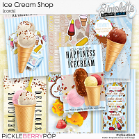 Ice Cream Shop (cards) by Simplette