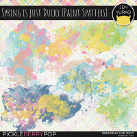 Spring is Just Ducky {Paint Spatters}