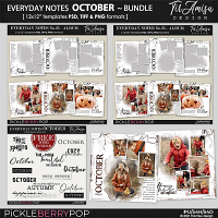 Everyday Notes October 2021 Bundle ~ Templates