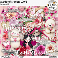 Made of Stories: LOVE - Page Kit - by Neia Scraps