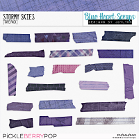 Stormy Skies Tape Pieces