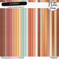 Blessed - Solid & Ombré Papers - by Neia Scraps