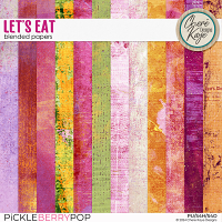 Let's Eat Blended Papers by Chere Kaye Designs