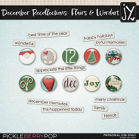 December Recollections Flairs & WordArt