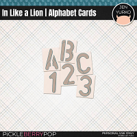 In Like a Lion | Alphabet Cards