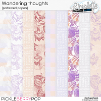 Wandering Thoughts (patterned papers) by Simplette