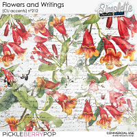 Flowers and Writings (CU accents) 212 by Simplette