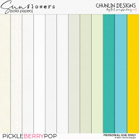 Sunflowers - solid papers