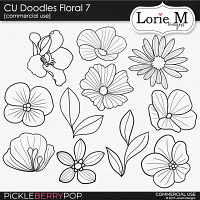 CU Doodles Floral #7