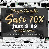 Mega Bundle Beautiful Memories Templates by Indigo Designs  