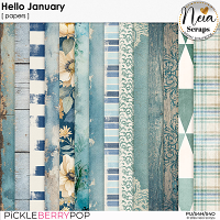 Hello January - Papers - by Neia Scraps