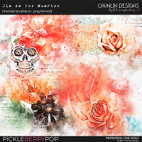 Dia de los muertos - transfer brushes in .png format