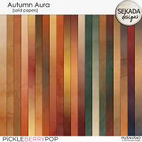 Autumn Aura [solid papers] by Sekada Designs 