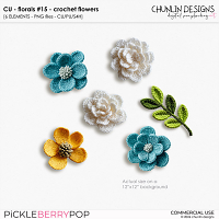 CU - Florals #15 - crochet flowers