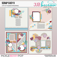 Scrap Easy 9 Templates by JB Studio