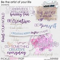 Be the artist of your life (wordarts) by Simplette