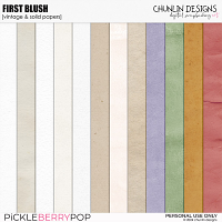 First blush - vintage & solid papers