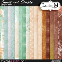 Sweet and Simple Paper Pack 1