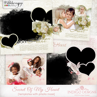 Secret Of My Heart Photo Mask Templates