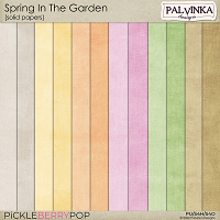 Spring In The Garden Solid Papers