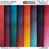 Magic Moments: Arabian Nights Shimmer Papers