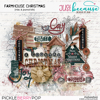 Farmhouse Christmas Misc & Journal Bits by JB Studio