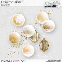 Christmas Balls 1 (CU elements)