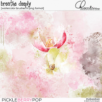 Breathe deeply - watercolor brushes and transfer