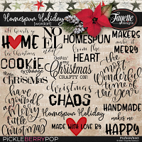 Homespun Holiday: WordArt