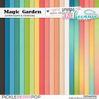 Magic Garden Ombré Papers & Cardstocks by JB Studio & Neia Scraps