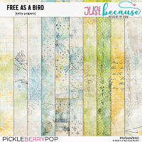 Free As A Bird Artsy Papers by JB Studio