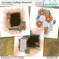 {CU} November Feelings: Memorial Templates by JB Studio