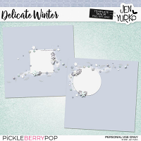 Delicate Winter: Template Mini 1