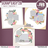 {CU} Scrap Easy 28 Templates by JB Studio