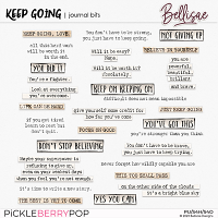 KEEP GOING | journal bits by Bellisae