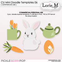 CU Mini Doodle Templates 06 - Spring