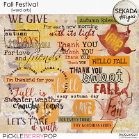 Fall Festival [word arts] by Sekada Designs 