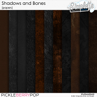 Shadows and Bones (papers) pack 2 by Simplette