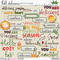 FALL DELICIOUS WORD ART & MORE