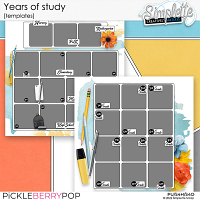 Years of study (templates) by Simplette