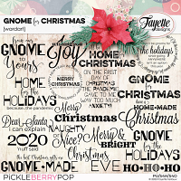 Gnome for Christmas: WordArt