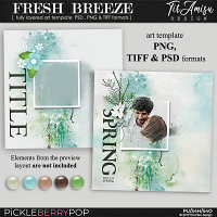 Fresh Breeze ~ art  template 2 by Tiramisu design  