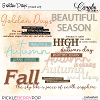 Golden Days-Word art