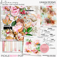 Autumn roses - bundle + FWP Transfer brushes