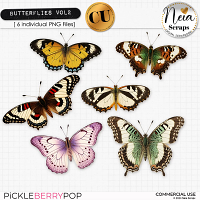 Butterflies VOL2 - CU - by Neia Scraps