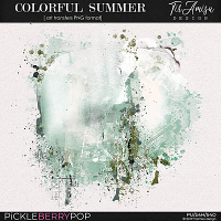 Colorful Summer ~ art transfers by Tiramisu design 