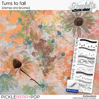 Turns to fall (stamps and brushes)