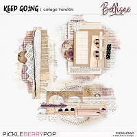 KEEP GOING | collage transfers by Bellisae