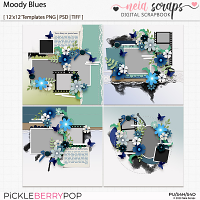 Moody Blues - Templates - by Neia Scraps