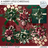 A Merry Little Christmas Clusters And Accents by Ilonka's Designs